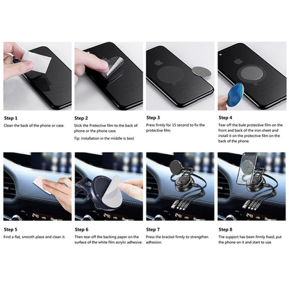 Zunammy 3 in 1 Tri-Cable Magnetic Car Mount