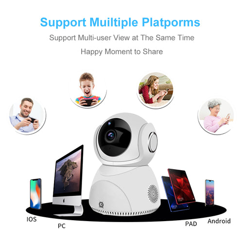 360° WiFi Security Camera – HD 1080P with Night Vision & App Control