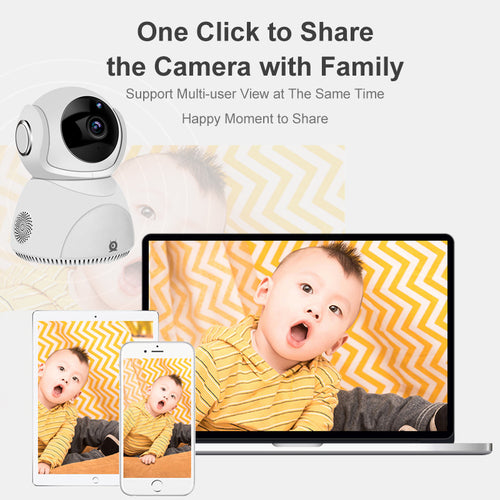 360° WiFi Security Camera – HD 1080P with Night Vision & App Control