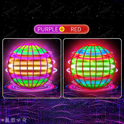 Flying ball, automatic spinning ball, LED dazzling lights, floating magic, fan, UFO flying machine, toy gift, game, sports ball