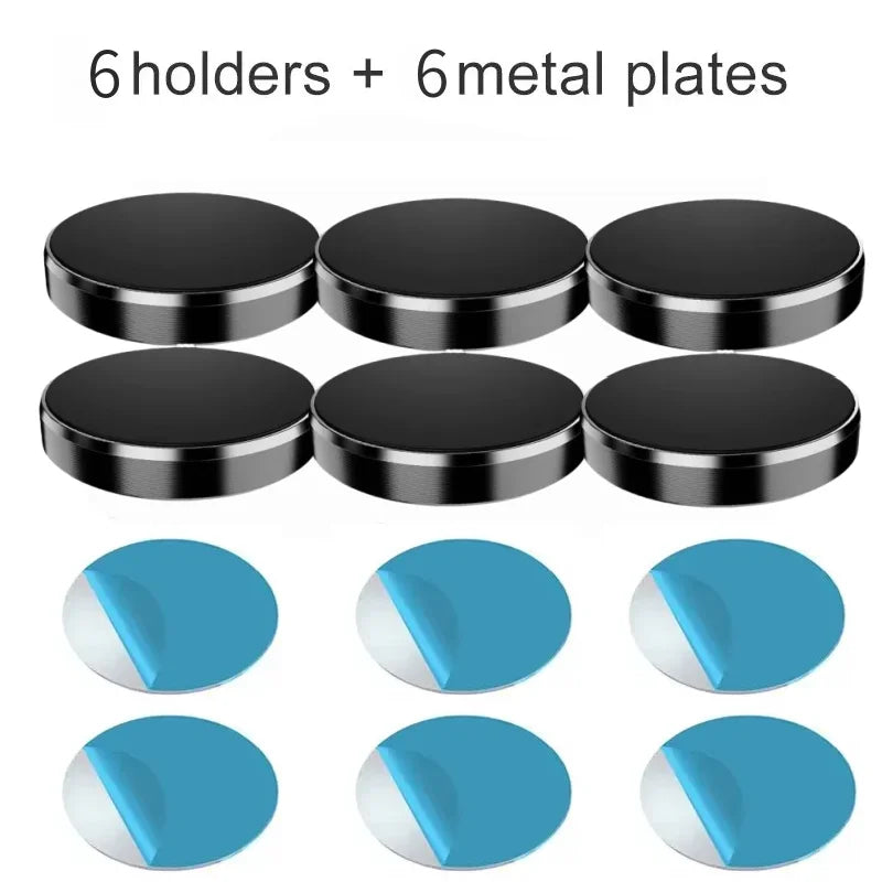 Magnetic Round Phone Holder Magnet Sticker for Car Interior Accessories GPS Air Vent Mount Mobile Stand