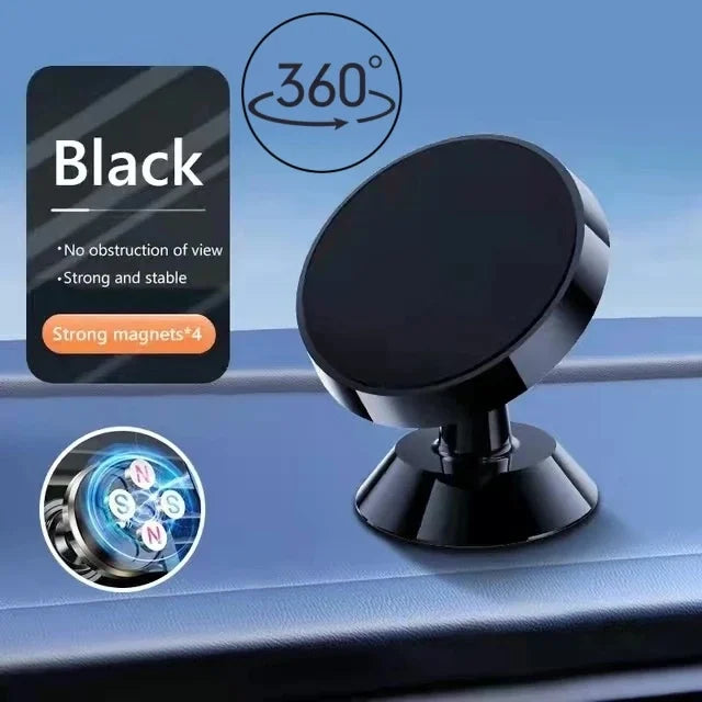 Magnetic Round Phone Holder Magnet Sticker for Car Interior Accessories GPS Air Vent Mount Mobile Stand