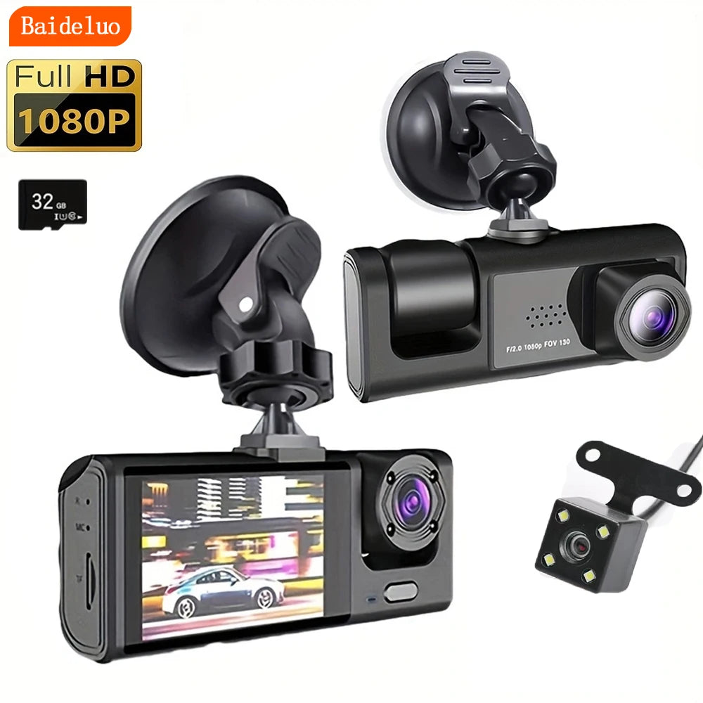 Dual Dash Cam – Front & Interior Camera with IR Night Vision