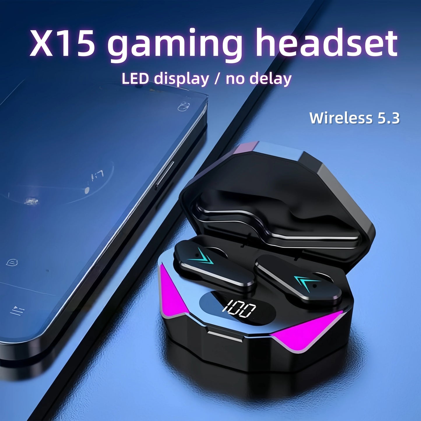 X15 TWS Wireless Bluetooth Earbuds – True Wireless Sound