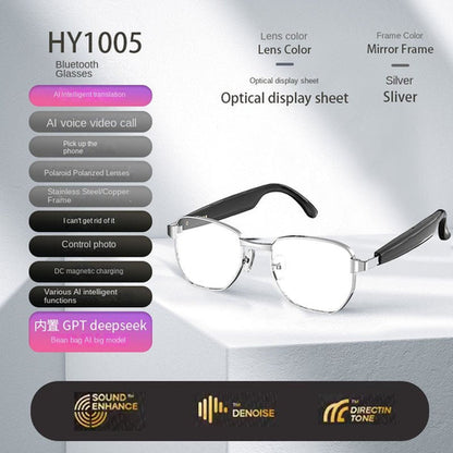 Smart AI Bluetooth Sunglasses – Music, Calls & AI Translation