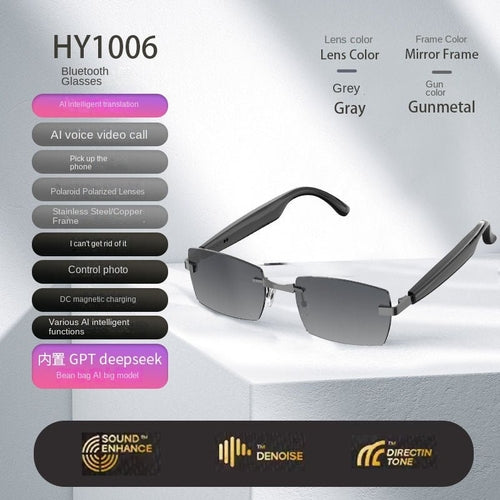 Smart AI Bluetooth Sunglasses – Music, Calls & AI Translation