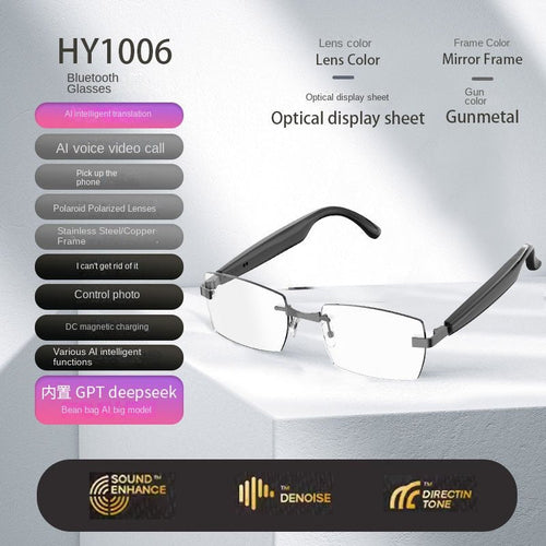 Smart AI Bluetooth Sunglasses – Music, Calls & AI Translation