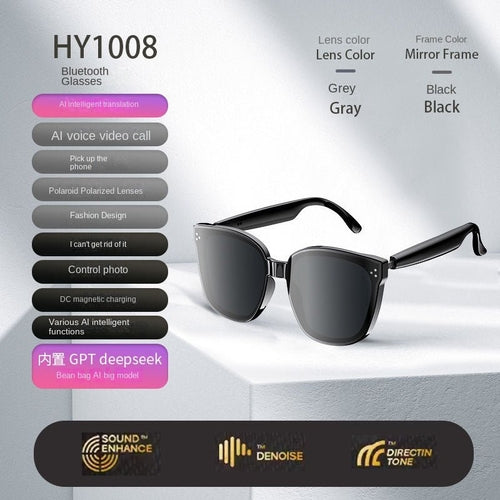 Smart AI Bluetooth Sunglasses – Music, Calls & AI Translation