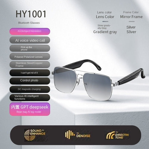 Smart AI Bluetooth Sunglasses – Music, Calls & AI Translation