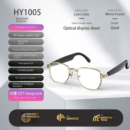Smart AI Bluetooth Sunglasses – Music, Calls & AI Translation