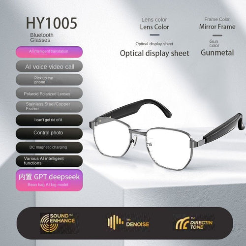Smart AI Bluetooth Sunglasses – Music, Calls & AI Translation