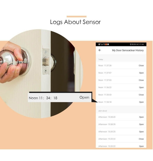 Smart Home Door & Window Sensor – WiFi Security Alert