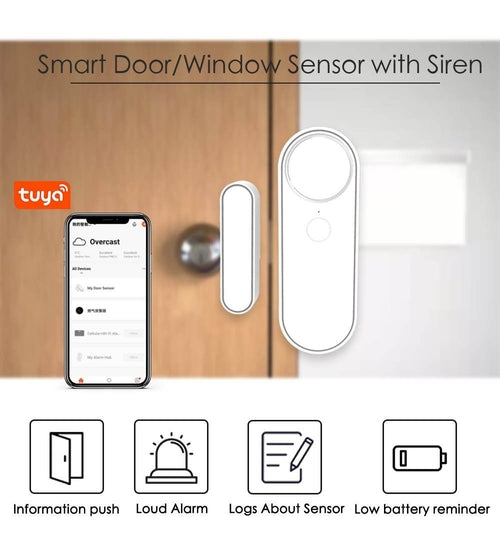 Smart Home Door & Window Sensor – WiFi Security Alert