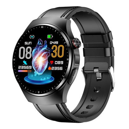 Trendy Heart Smart Watch with Bluetooth – Fitness & Style Black skin