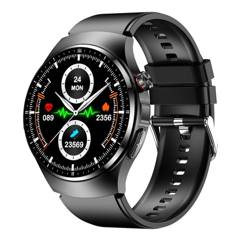 Trendy Heart Smart Watch with Bluetooth – Fitness & Style Black glue